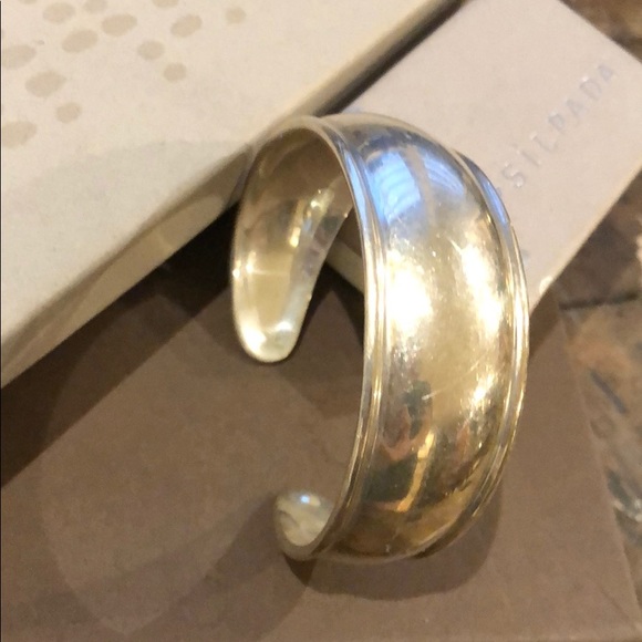 Silpada Classic sterling cuff bracelet - Picture 2 of 5